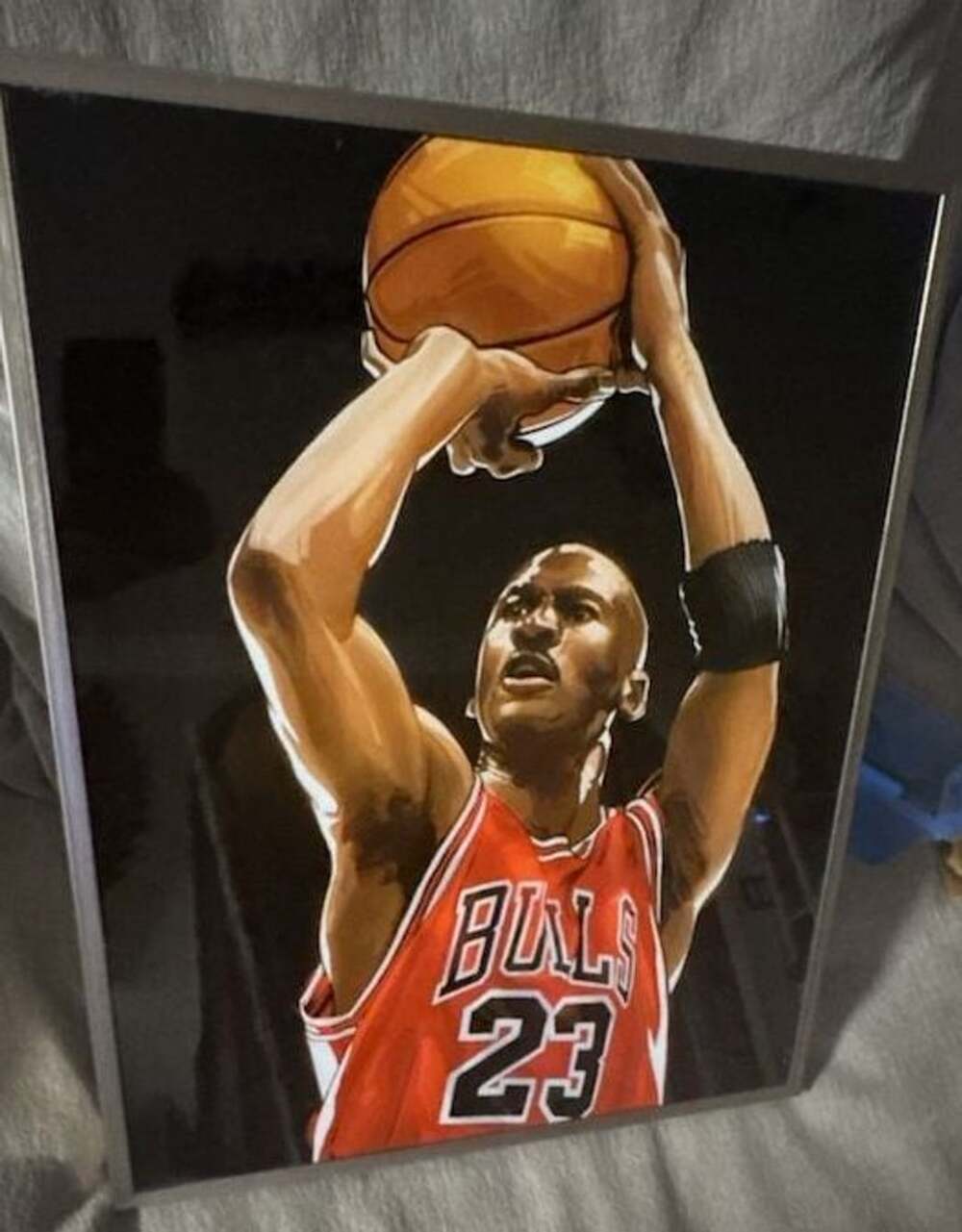Michael Jordan Chicago Bulls #23 Framed Wall Art Print